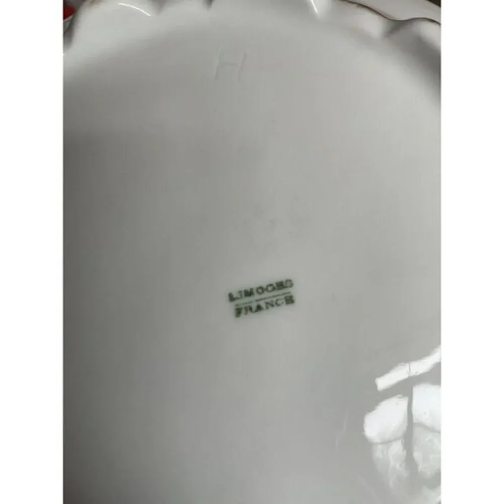 Limoges Blakeman‎ & Henderson Antique Tureen Gold Green White France